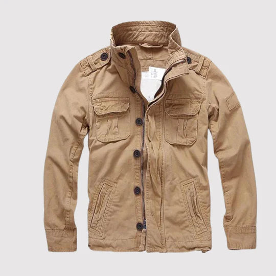 "Elegante jakker med glidelås, langermet, flere lommer, sett forfra, gråfarge, uformell stil."