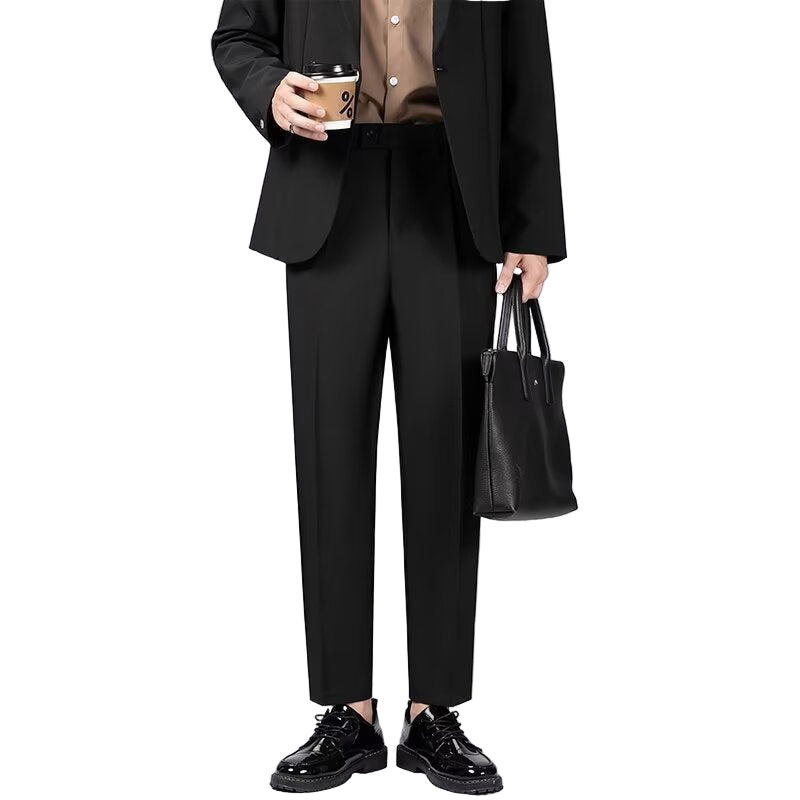 Elegante slim fit ankelbukser for menn, ideelle for både jobb og fritid. Moderne og allsidig stil.
