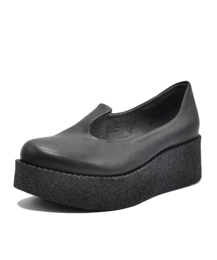 Elegante svarte plattformhæler for kvinner, trendy og komfortable festsko med høy hæl for vår og sommer.