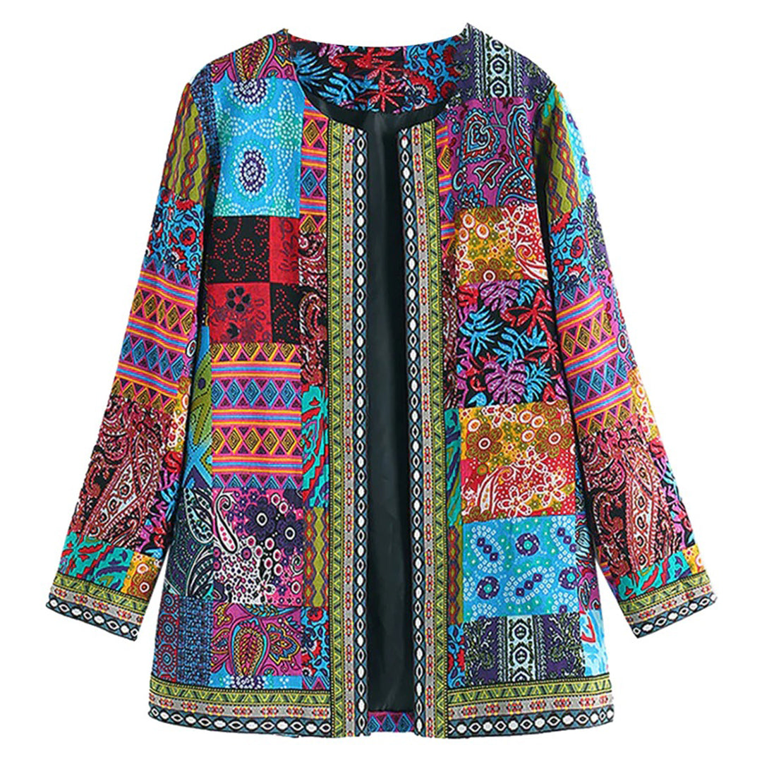 Elegante vårjakker for kvinner i blått og rødt med quilted design og stilfull passform, ideell for vårsesongen.