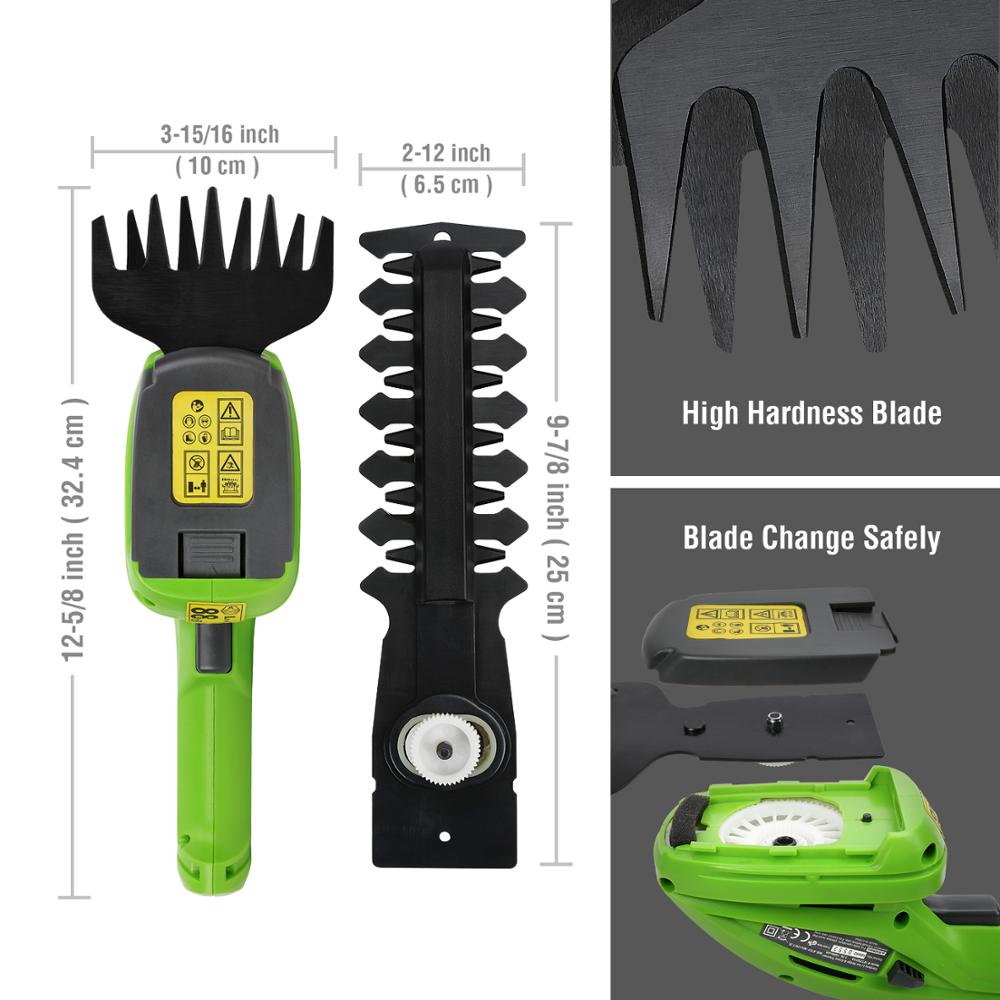 Ergonomisk lettvekts hekksaks for komfortabel hagebeskjæring. Trådløs trimmer for alle dine hagebehov.