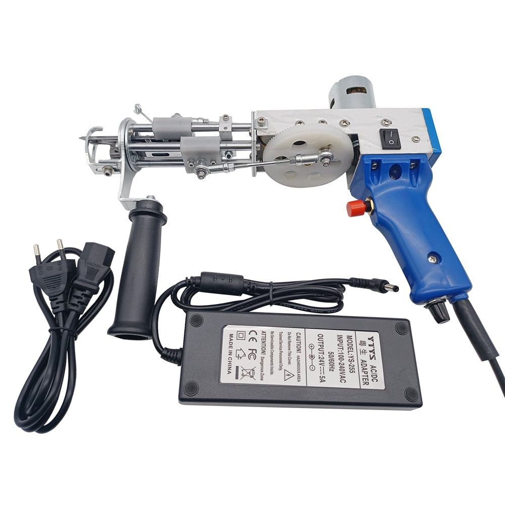 Elektrisk teppetuftepistol for effektiv teppelaging og DIY tekstilkunst. Enkel å bruke for kreative prosjekter.