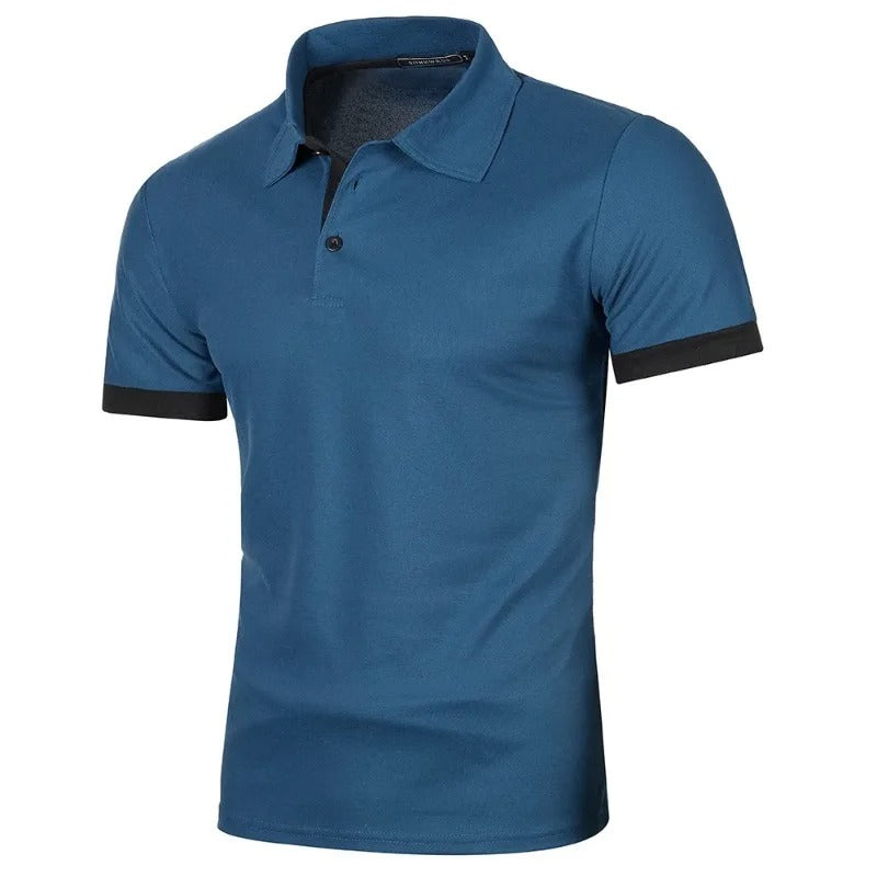 Elegant kortermet poloskjorte til menn, kombinerer stil med uovertruffen komfort. Passer til mange antrekk.