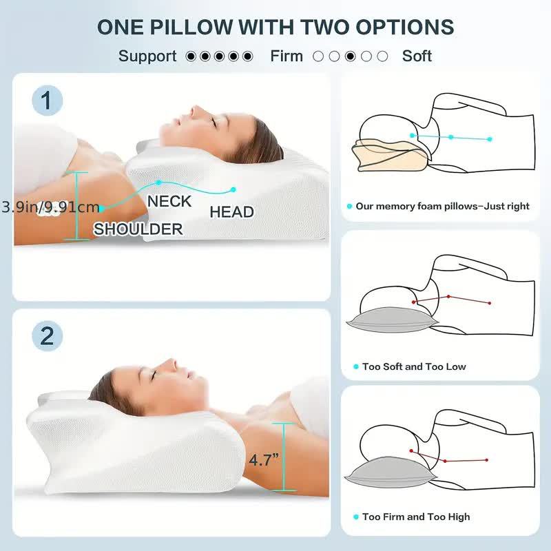 Hodepute som fremmer dyp og avslappende søvn. Ergonomisk form for uovertruffen komfort hver natt.