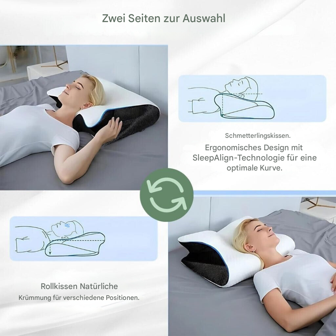 Hjemmekomfort: Ergonomisk sovepute som gir uovertruffen støtte for nakke og hode.