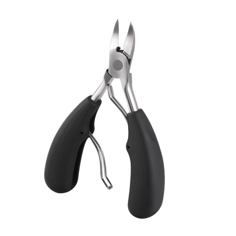 Ergonomisk tåneglesaks for tykke negler, i rustfritt stål. Gir presis fotpleie og komfortabel negleklipp.