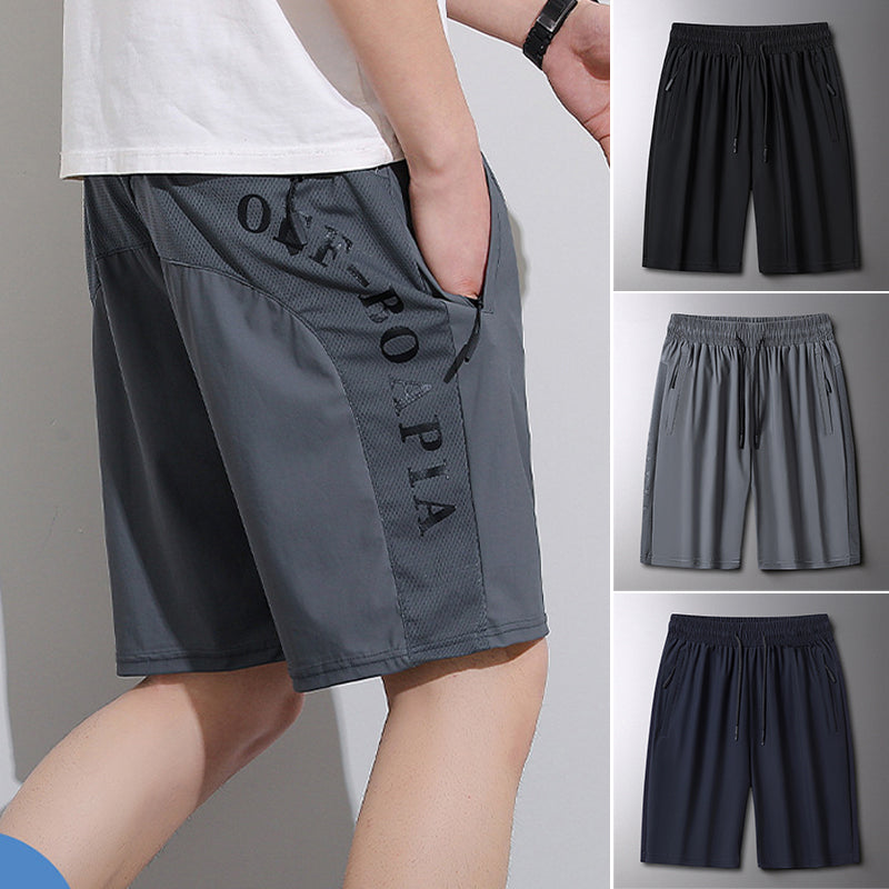 "Ergonomiske sportsshorts, elastisk snørebelte, sommerlig design, lett stoff, ideell for utendørs aktiviteter."