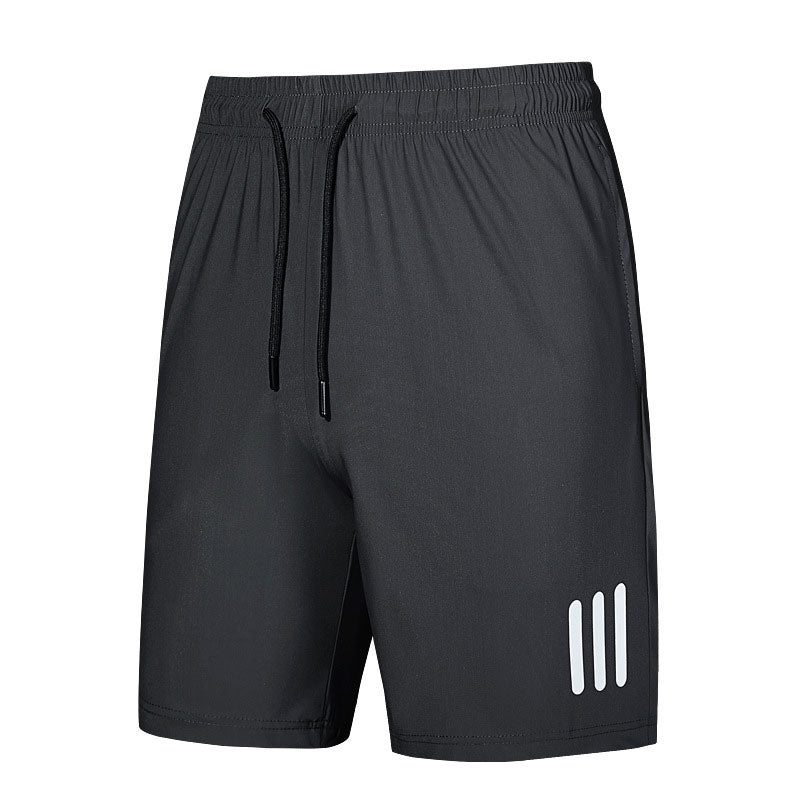 "Ergonomiske sportsshorts, elastisk snørebelte, sommerlig design, lett stoff, ideell for utendørs aktiviteter."