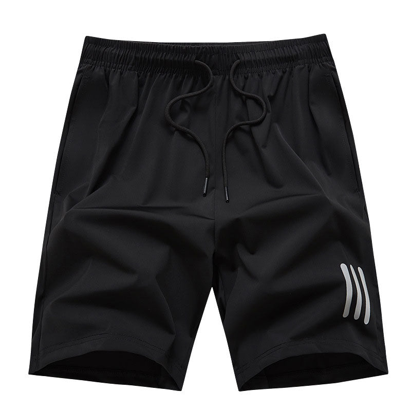 "Ergonomiske sportsshorts, elastisk snørebelte, sommerlig design, lett stoff, ideell for utendørs aktiviteter."