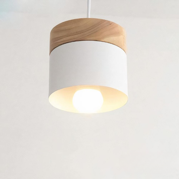 Wood Pendulum Lamps – Colorful Wood and Metal Design