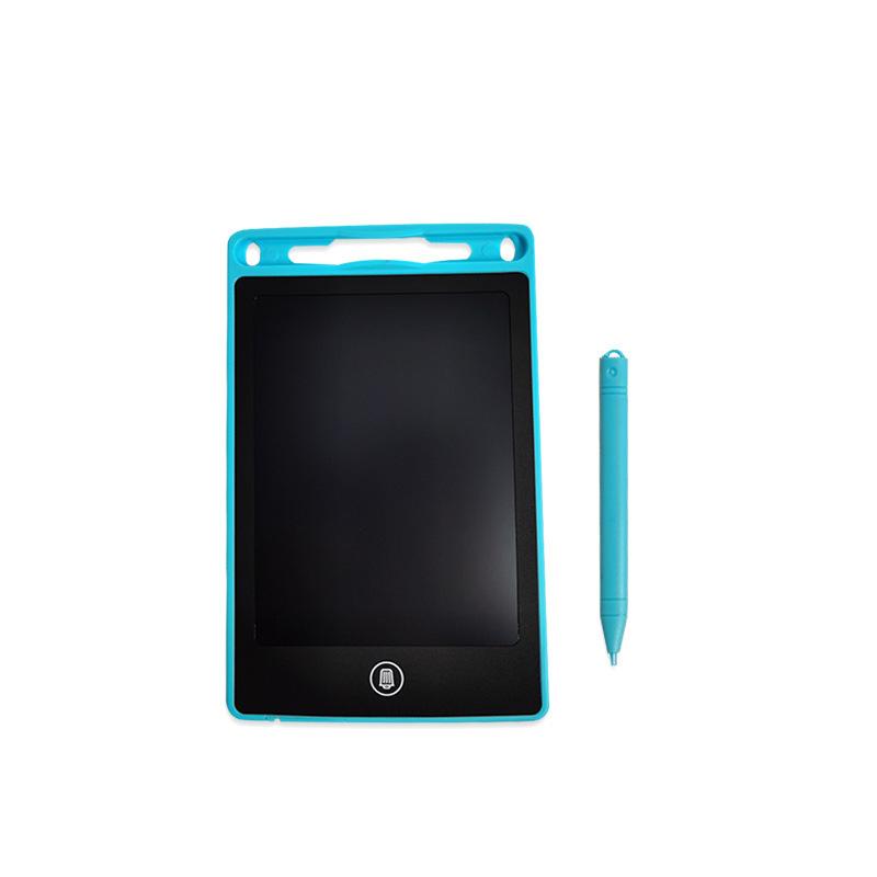 "Fargerikt LCD skrivebrett for barn, bærbar og ultratynn. Perfekt for tegning og meldinger. Finnes i rosa, blå og svart."