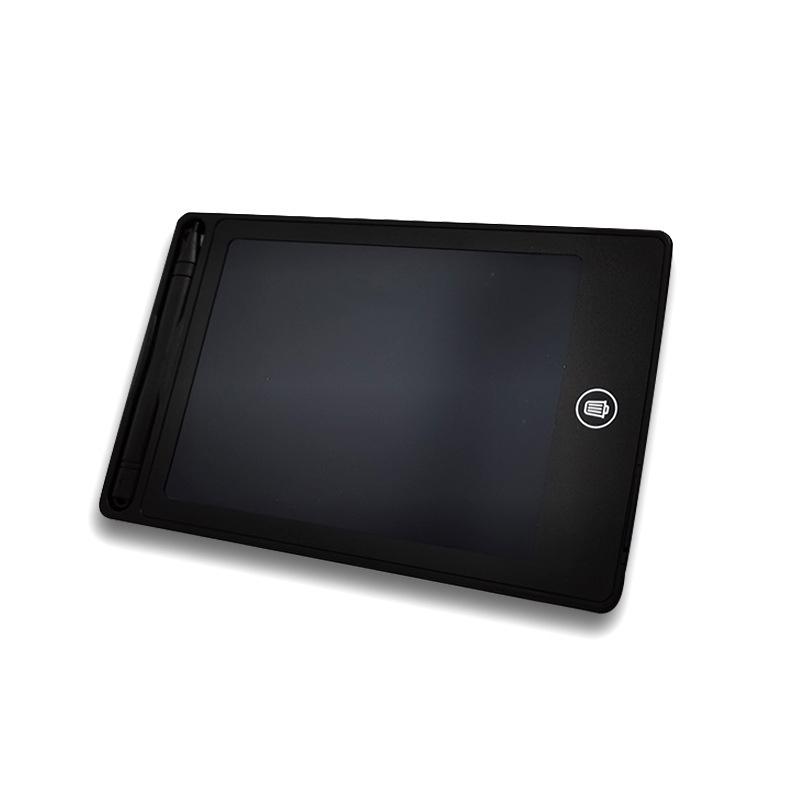 "Fargerikt LCD skrivebrett for barn, bærbar og ultratynn. Perfekt for tegning og meldinger. Finnes i rosa, blå og svart."