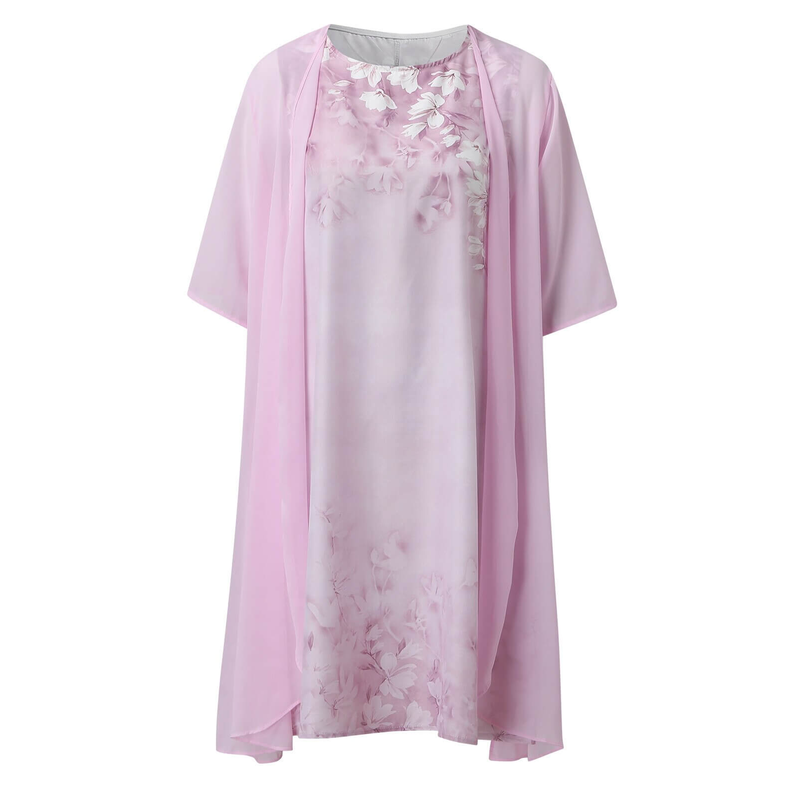 Lekker damekjole med blomster til sommeren. Ermeløs, casual og behagelig.
