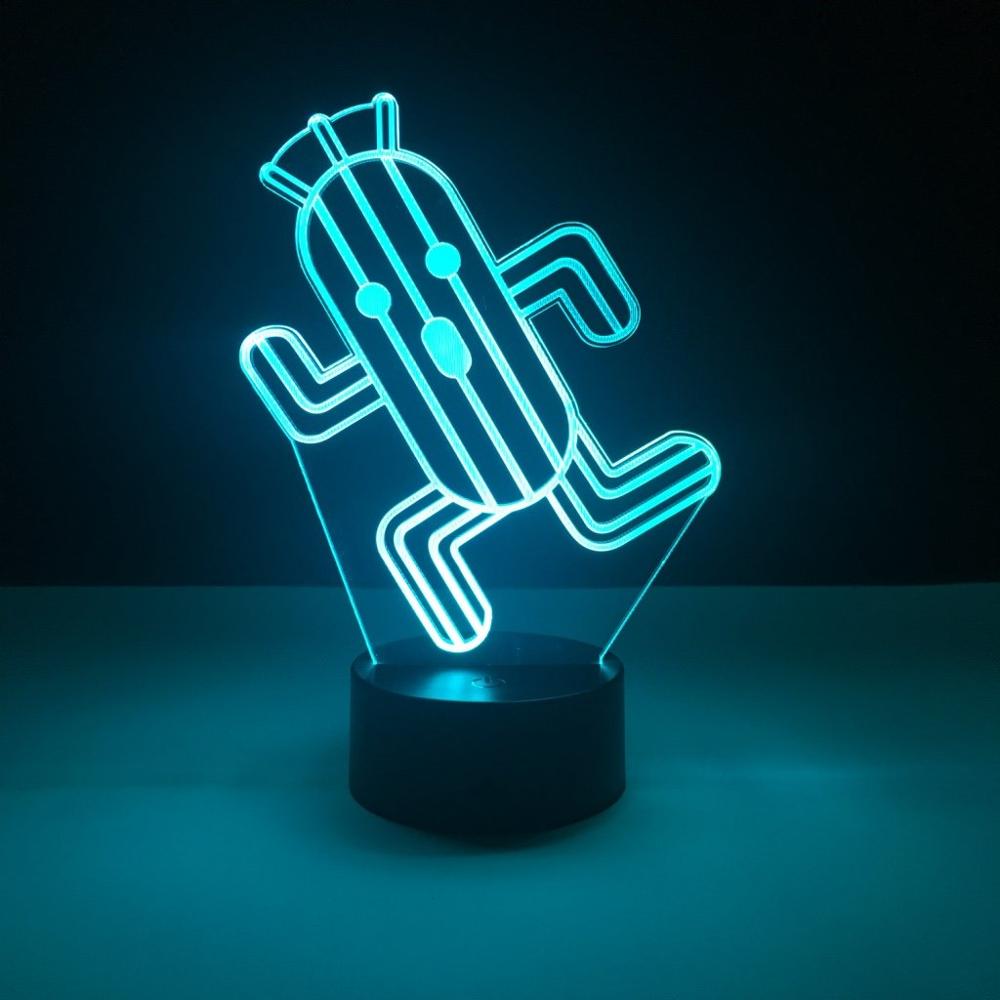 Stilig Final Fantasy 3D lampe med spillkarakter, et unikt LED-lys som nattlys og dekorasjon.