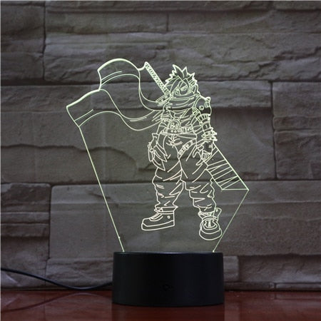Gaveklar Final Fantasy 3D lampe, et bordlys med spillkarakter som skaper en unik optisk illusjon.