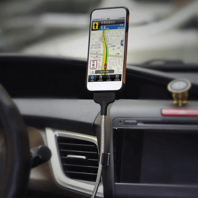 Premium fleksibel lader med telefonstativ; et must for tech-entusiaster.