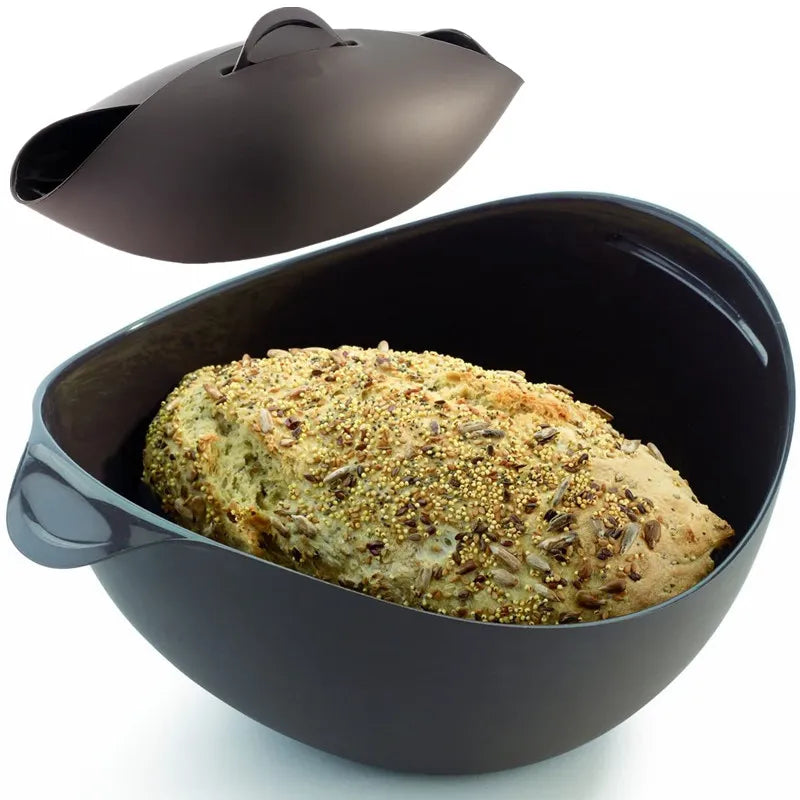 Fleksibel silikon toastbrødform for hjemmebaking. Gir gyllen, sprø skorpe og holder brødet fuktig. Enkel rengjøring.