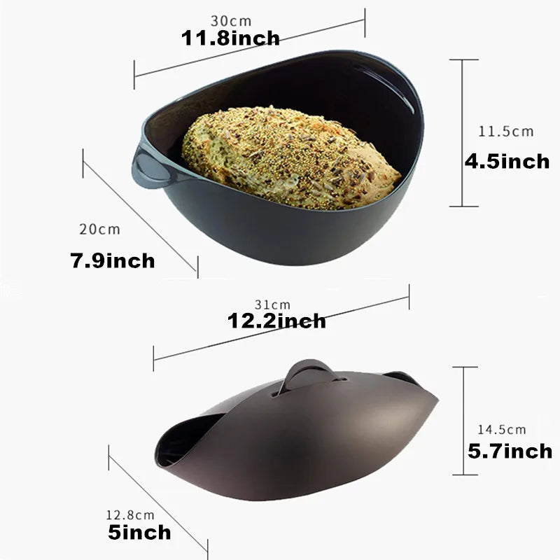 Fleksibel silikon toastbrødform for hjemmebaking. Gir gyllen, sprø skorpe og holder brødet fuktig. Enkel rengjøring.