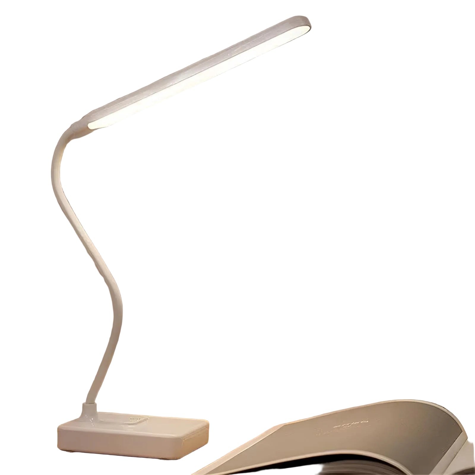 Fleksibel skrivebordslampe for hjemmekontor med justerbart dimbart lys. Perfekt leselampe for studier.