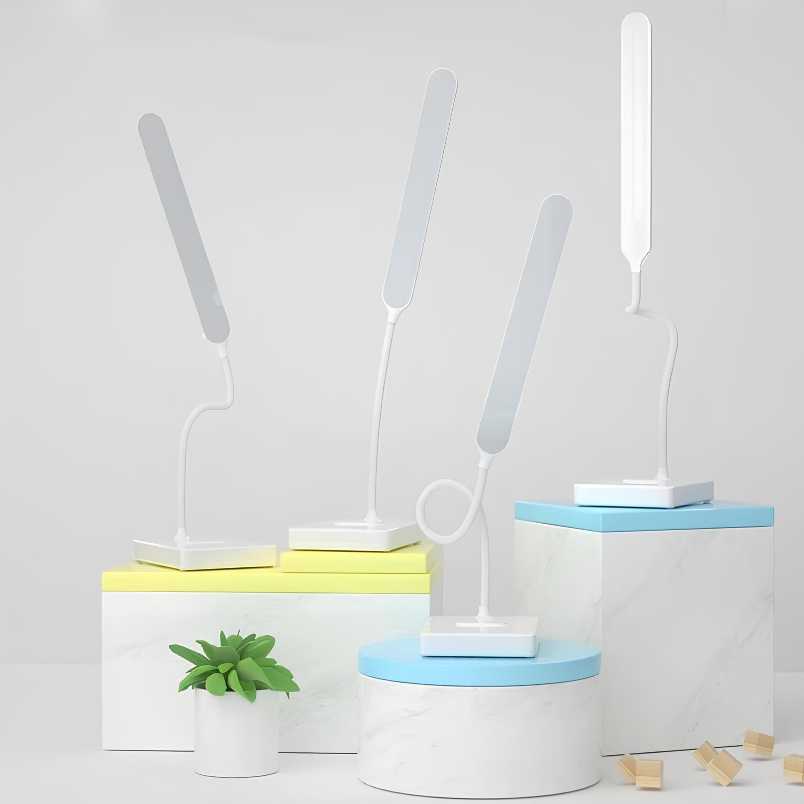 Dimbar kontorlampe for PC-arbeid med justerbar fargetemperatur. Reduserer øyetretthet.