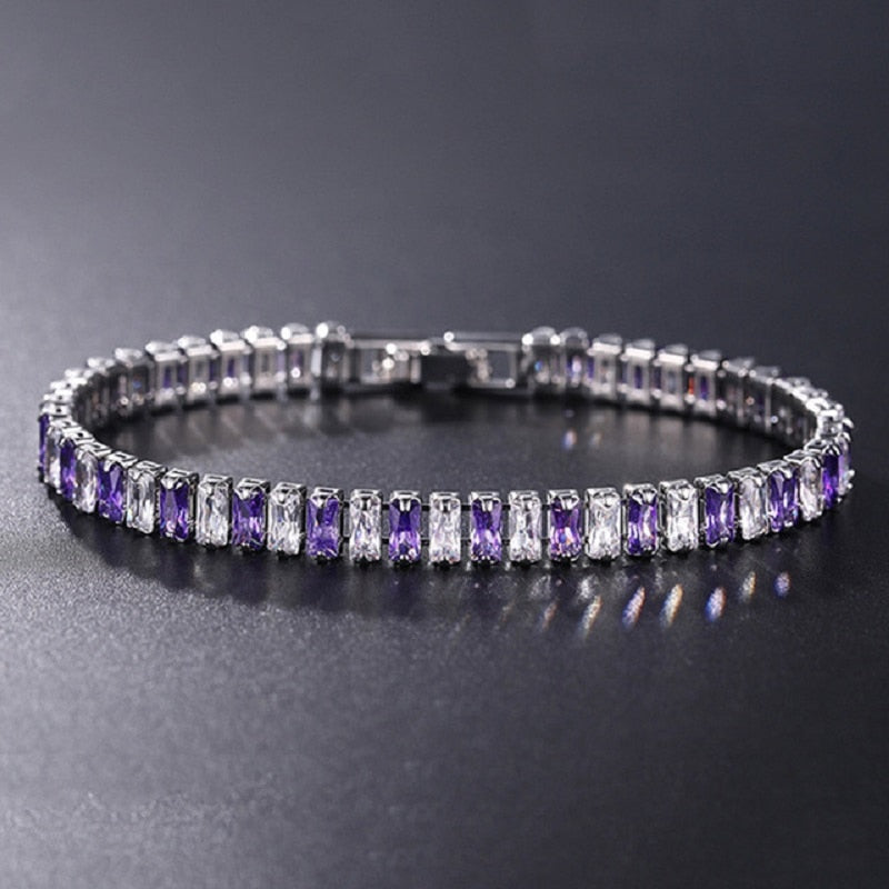 Festklart armbånd med cubic zirconia design, for den moderne kvinne