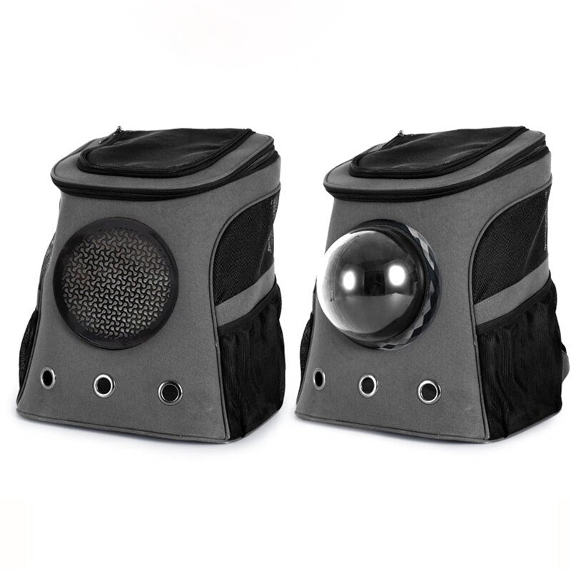 Rosa bæreveske med glidelåser og sikkerhetslås, sørger for at kjæledyret er trygt under transport.