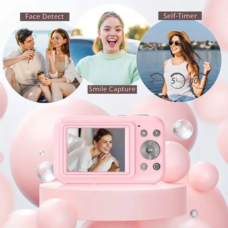 Svart vintage kamera med 1080p video, lettvekts reisekamera for fotografering på farten.