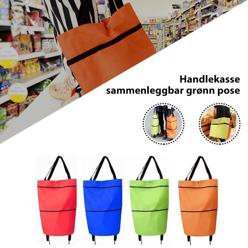 Sammenleggbar Handlepose - Praktisk | Miljøvennlig | Stor Kapasitet