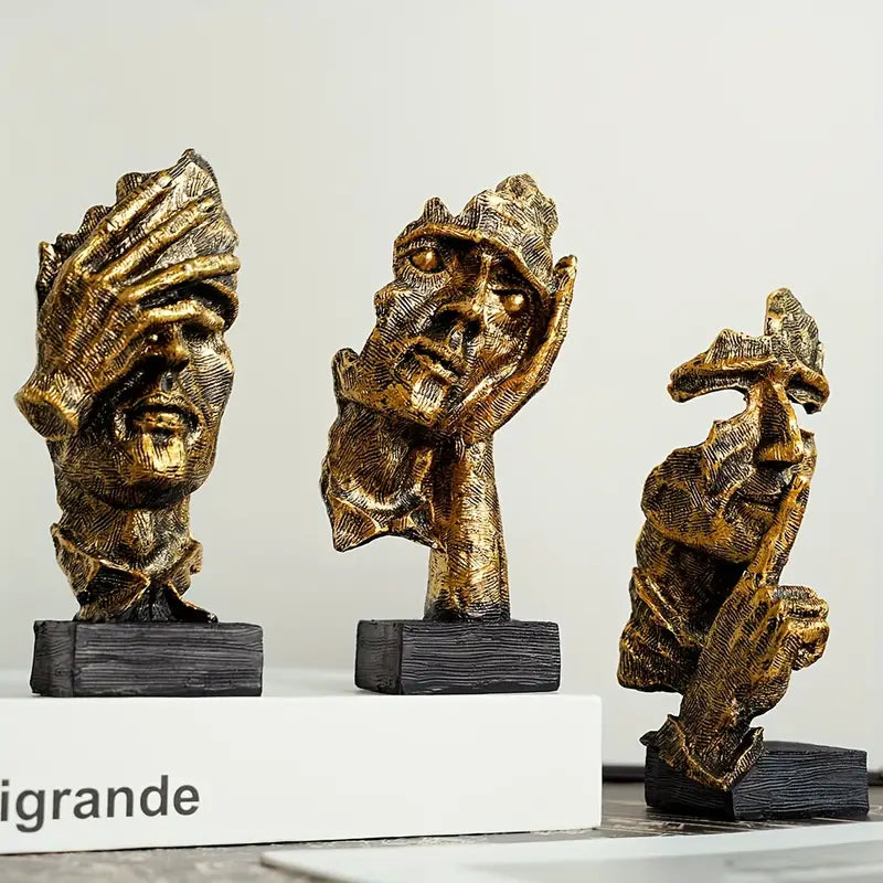 Unik dekorativ skulptur, elegant og håndlaget, perfekt for stue eller kontor dekorasjon.