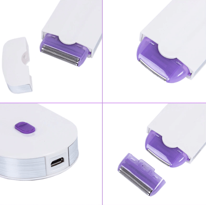 Smertefri hårfjerningslaser med ergonomisk design, ideell for ansikt og kropp