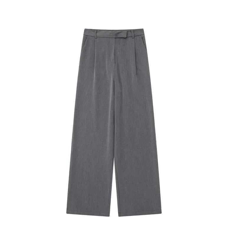 Moderne damemote: Baggy bukser med høy midje for kvinner, stil og komfort.