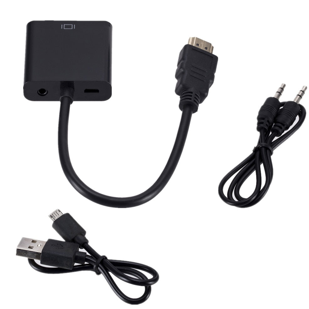 Elektronikk-adapter som konverterer HDMI-signal til VGA-videosignal