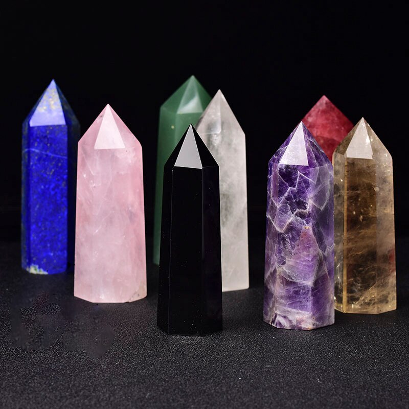 Luksuriøs krystallstav, perfekt for chakra-balanse, healing og energi.