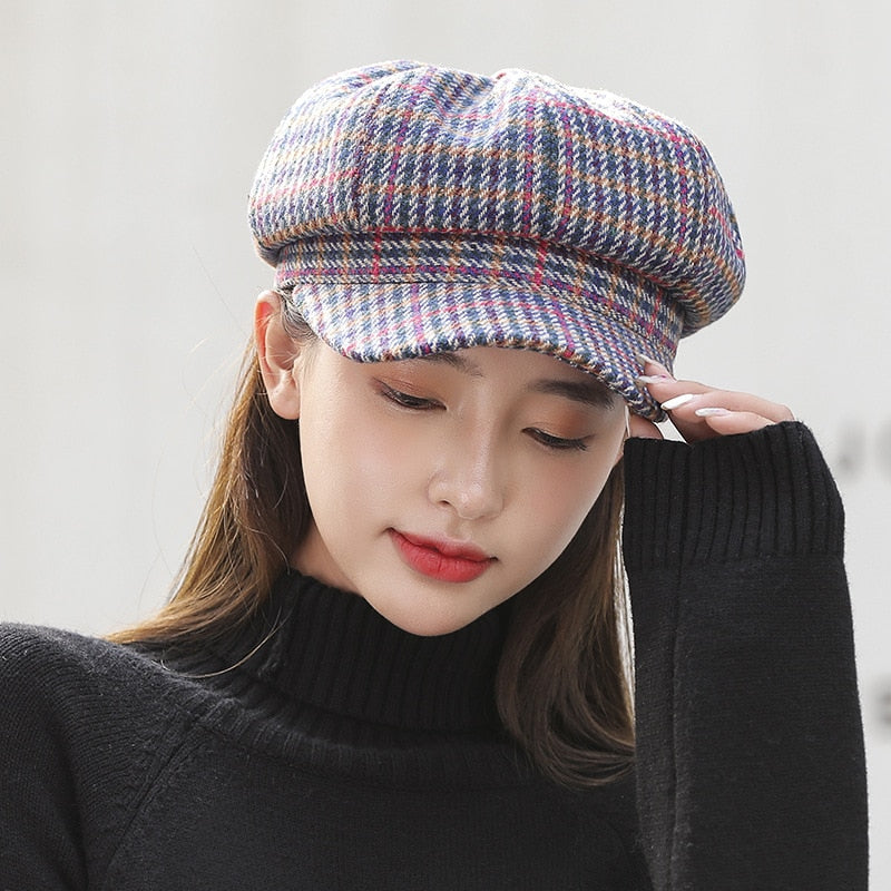 Herre beret 'Boston Scally' i klassisk design, ideell som vintage hodeplagg.