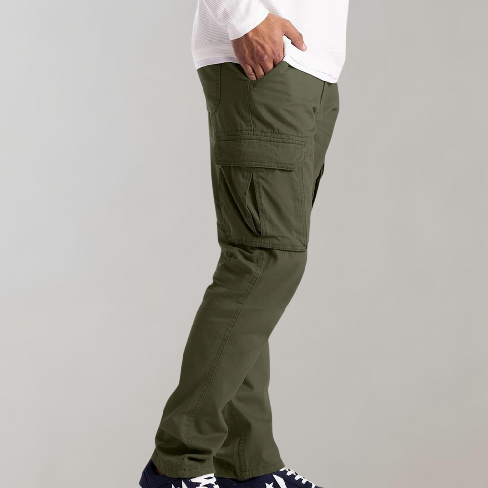 Allround herre cargo-bukser, ideelle for vår og sommer. Komfortabel og robust design.