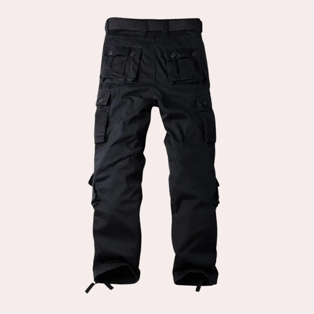 Stilige casual herre cargo-bukser med moderne snitt, perfekt for urban herremote og fritid.
