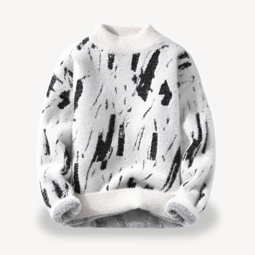 Casual herregenser med kumønster, perfekt for hverdagsbruk. Komfortabel passform og unikt design for trendy stil.