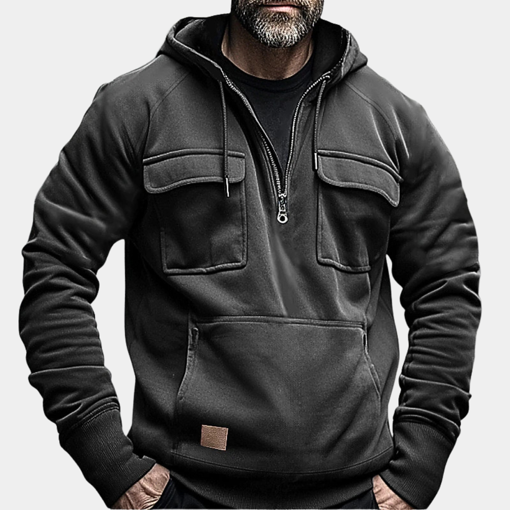 Stilren herre hættetrøye, perfekt for en avslappet og maskulin look. Passer til alle anledninger.