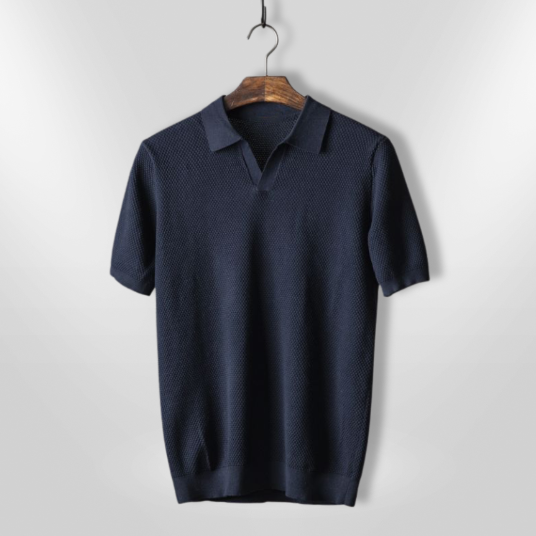 Elegant og moderne herrepolo t-skjorte. Stilrent sommerplagg for casual eller fest.