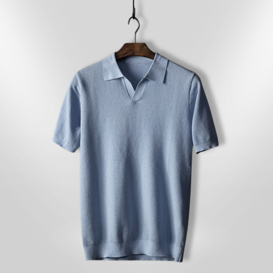 Allsidig herrepolo t-skjorte; moderne design, pustende komfort. Ideell for hverdag og fest.