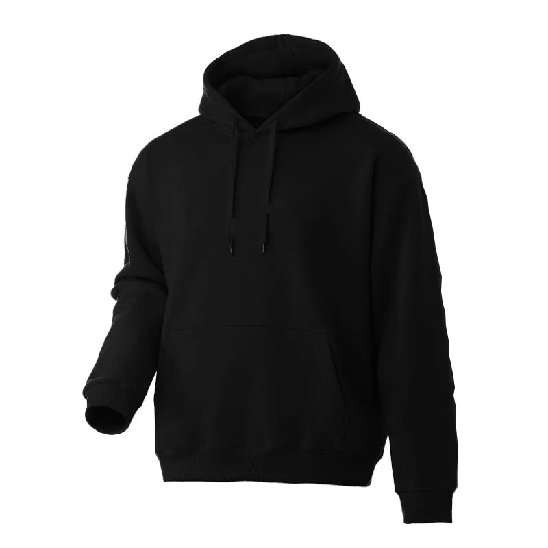 Komfortabel herre hettegenser med romslig passform, ideell for avslappede dager og en trendy look.