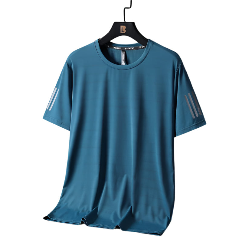 Herre pullover i løs passform, hurtigtørkende og komfortabel. Perfekt sporty genser for aktivtøy og fritid.