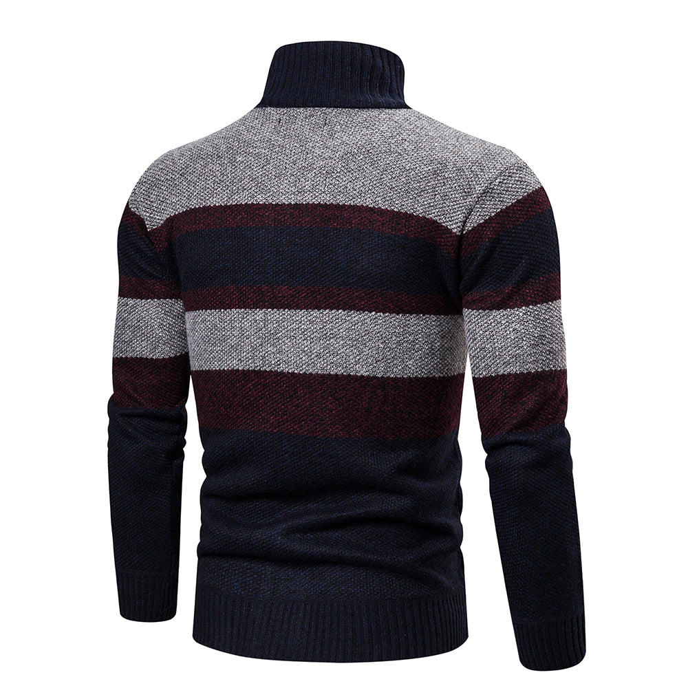 Stilig herre cardigan, smal passform og tidløst stripete design. Et must for garderoben.