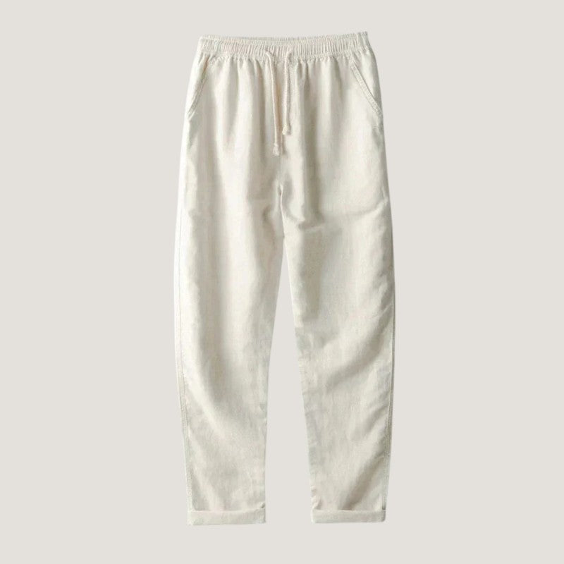 Klassisk herre linsett med korte ermer og knapper, et must for sommergarderoben.