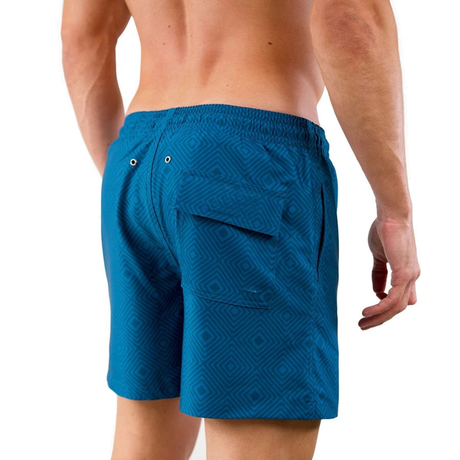Stilige herre strandshorts med kompresjon, ideelle for svømming, trening og fritid. Komfortabel sportsshorts.