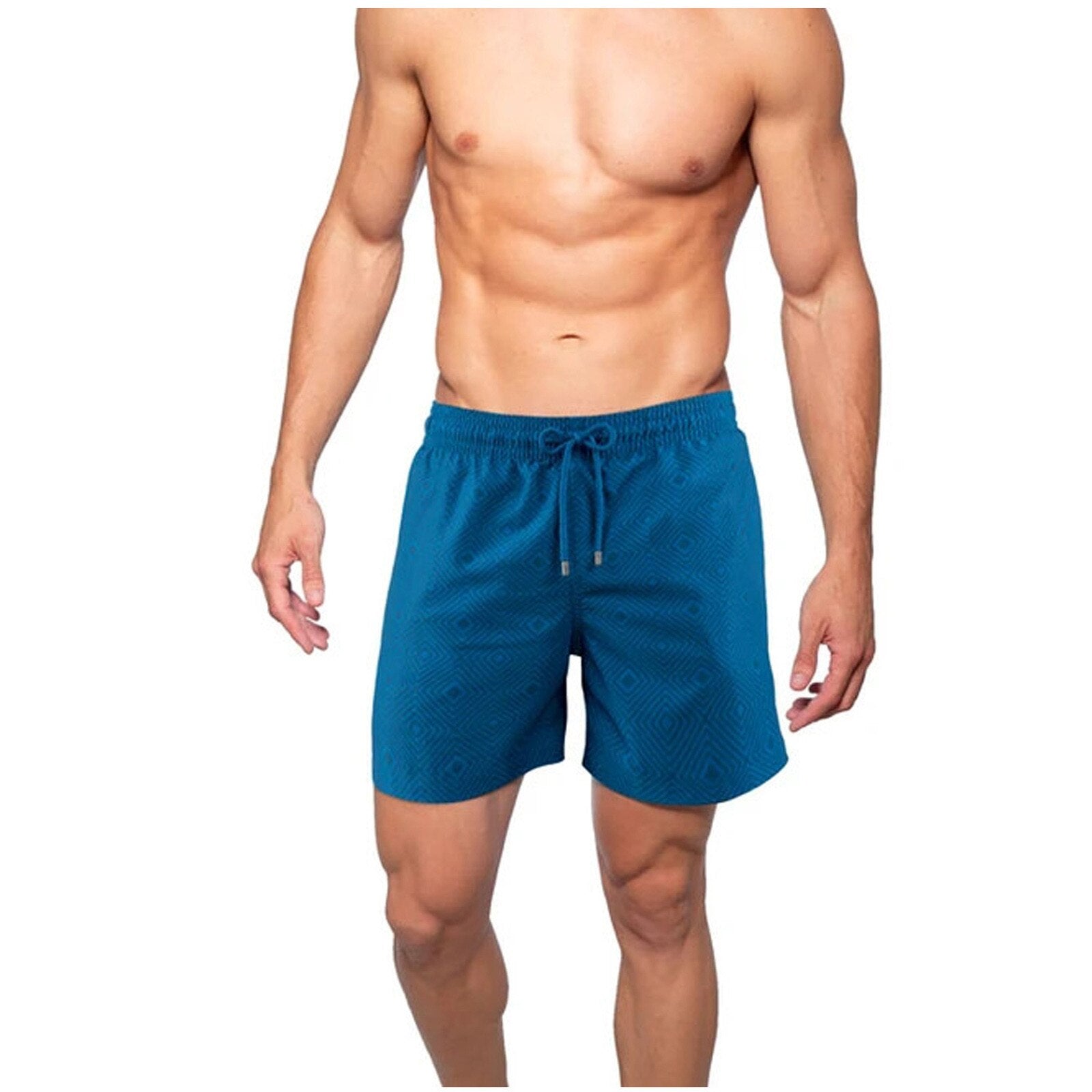 Praktiske herre strandshorts med kompresjonsinnerdel og lommer. Perfekte sommershorts for aktiv bruk.