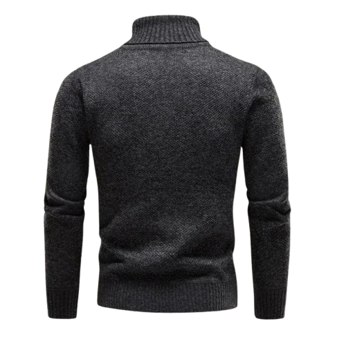 Elegant herre turtleneck med høyhals, stilfull og komfortabel for kjøligere vær.