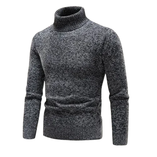 Stilfull herre turtleneck genser i mykt stoff, klassisk design for hverdagsbruk.