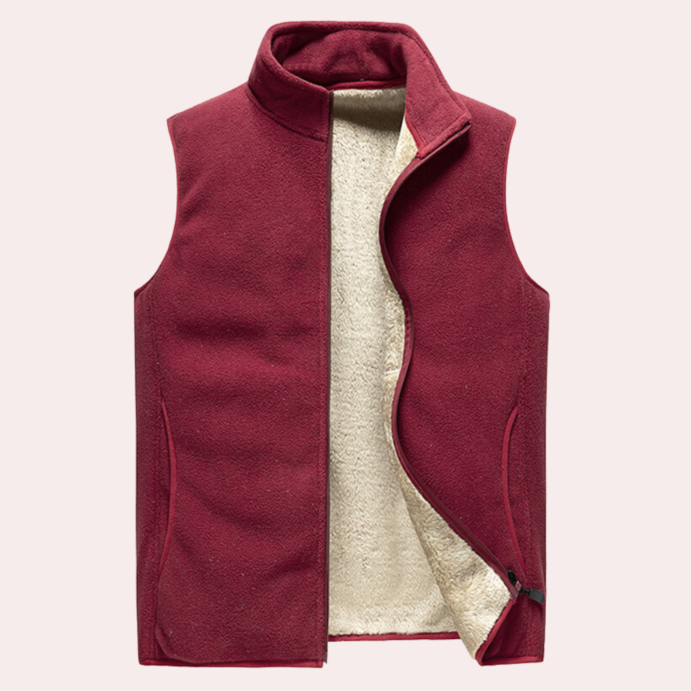Elegant herre vintervest med skreddersydd passform, perfekt for en stilfull og moderne look.