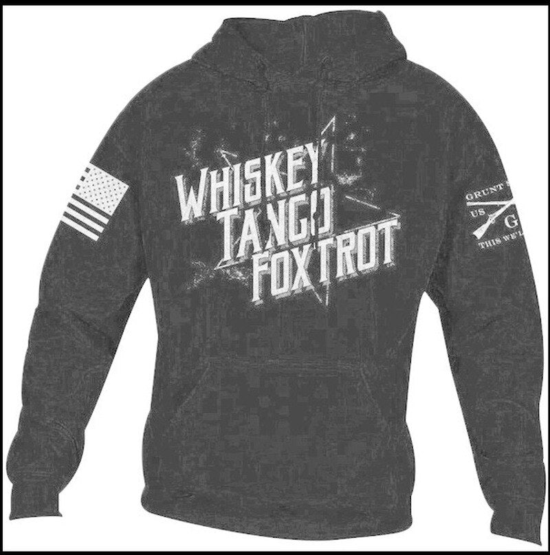 Uformell herre hettegenser med unikt WTF-print, ideell som komfortabel genser for hverdags og streetwear.